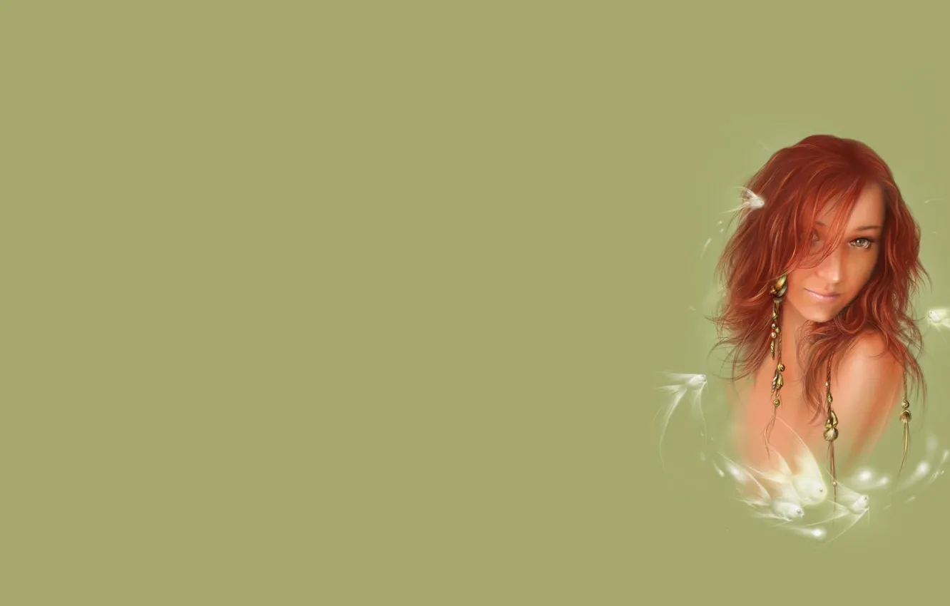 Photo wallpaper girl, mood, figure, fantasy, art