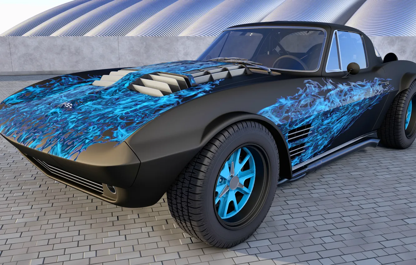 Photo wallpaper Chevrolet Corvette, tuning, Grand Sport