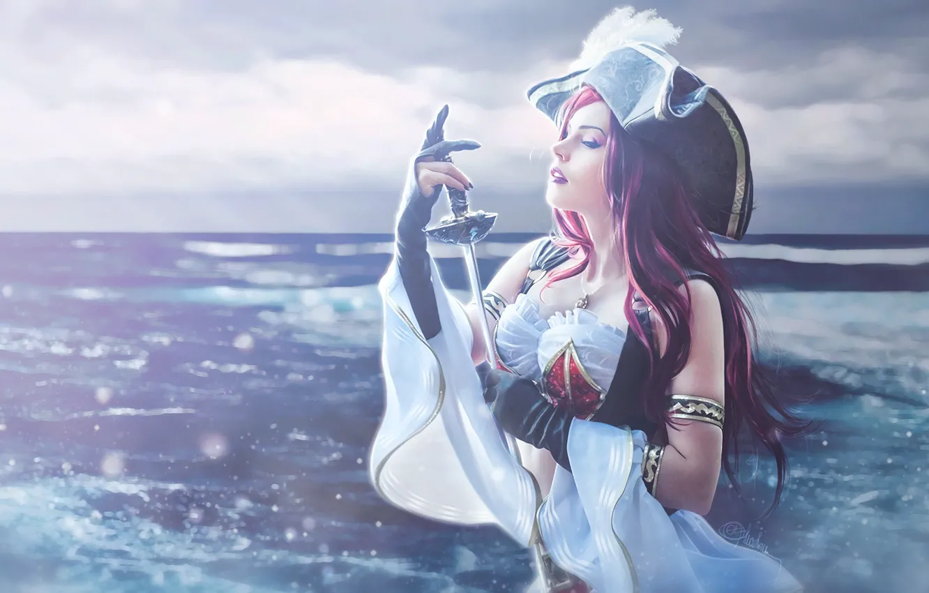 Photo wallpaper girl, pirates, cosplay
