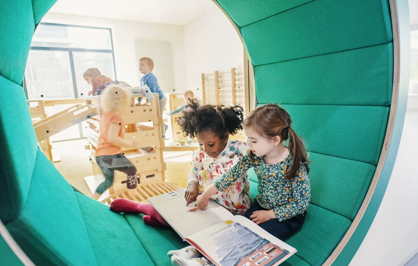 Photo wallpaper children, book, Belgium, Belgium, education, education, Elementary school, Primary school