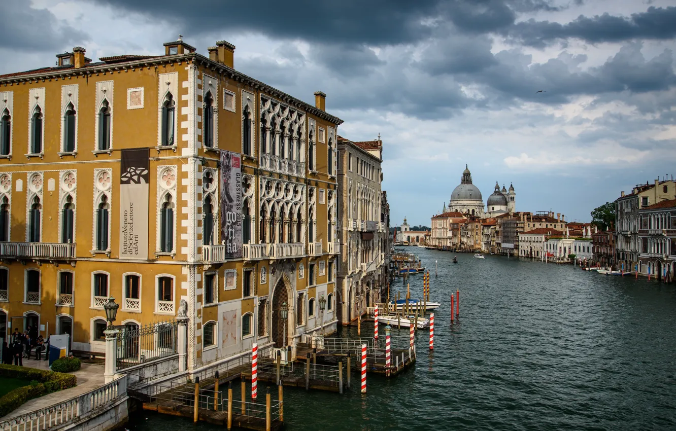 Photo wallpaper Italy, Venice, The Grand canal, Santa Maria della Salute