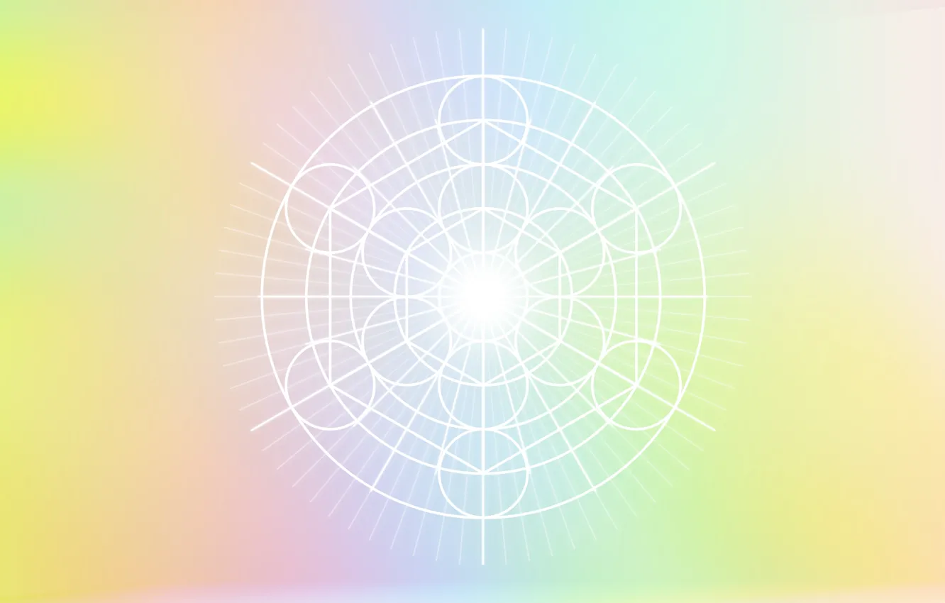 Photo wallpaper minimalism, minimal, spiritual, sacred geometry, sacred geometry, metatron cube
