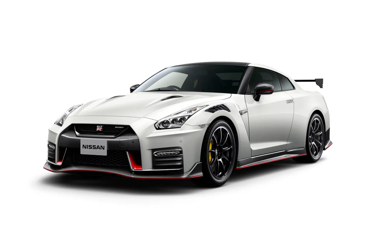 Photo wallpaper white background, Nissan, GT-R, R35, Nismo