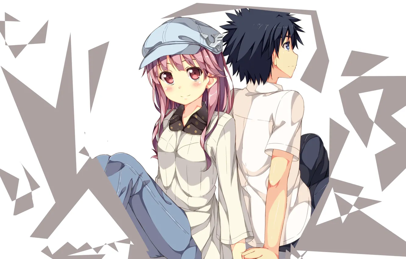 Photo wallpaper girl, guy, index of magic, to aru majutsu no index, magical index