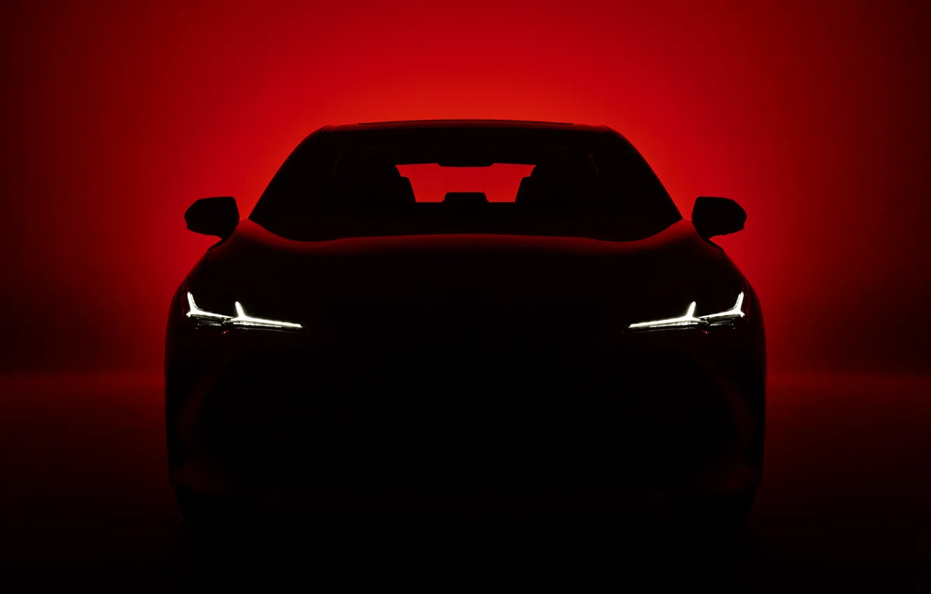 Photo wallpaper light, darkness, background, silhouette, Toyota, 2018, Avalon, Touring