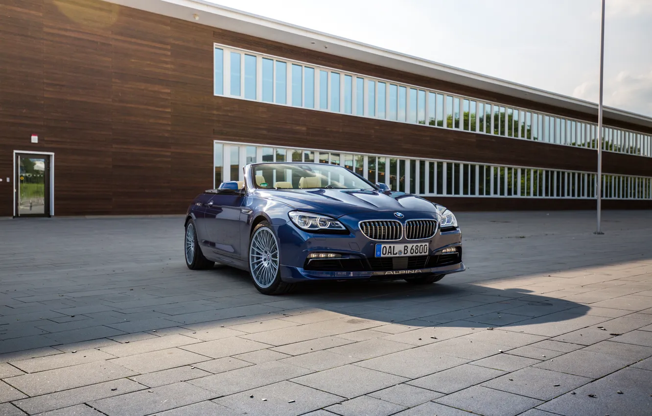Photo wallpaper BMW, BMW, convertible, Cabrio, F12, Alpina, Bi-Turbo, 2015