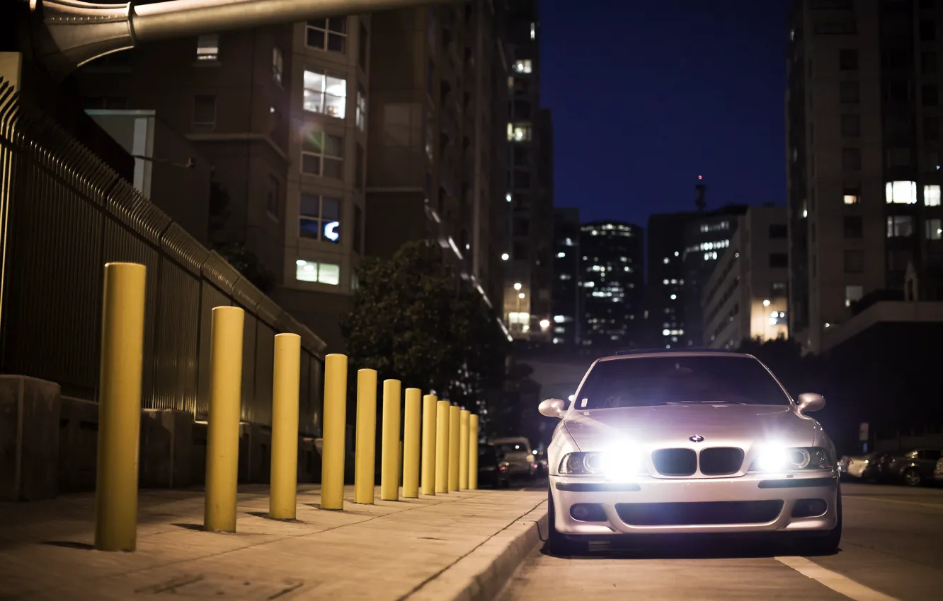 Photo wallpaper bmw, Street, e39, M5