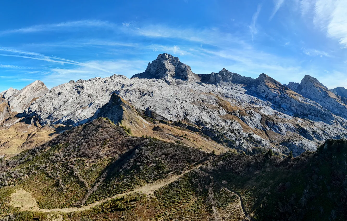 Photo wallpaper mountains, France, Aravis