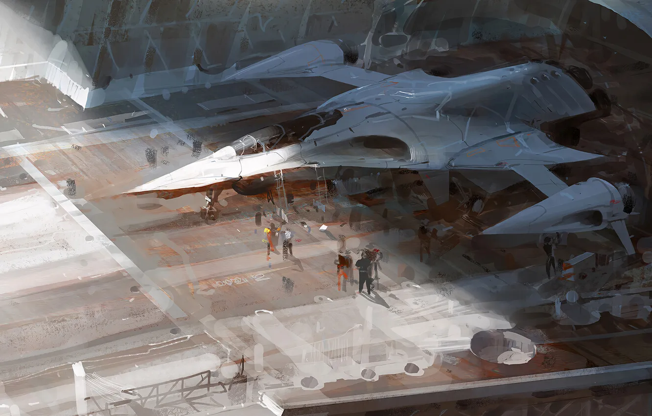 Photo wallpaper people, the plane, the Slayer