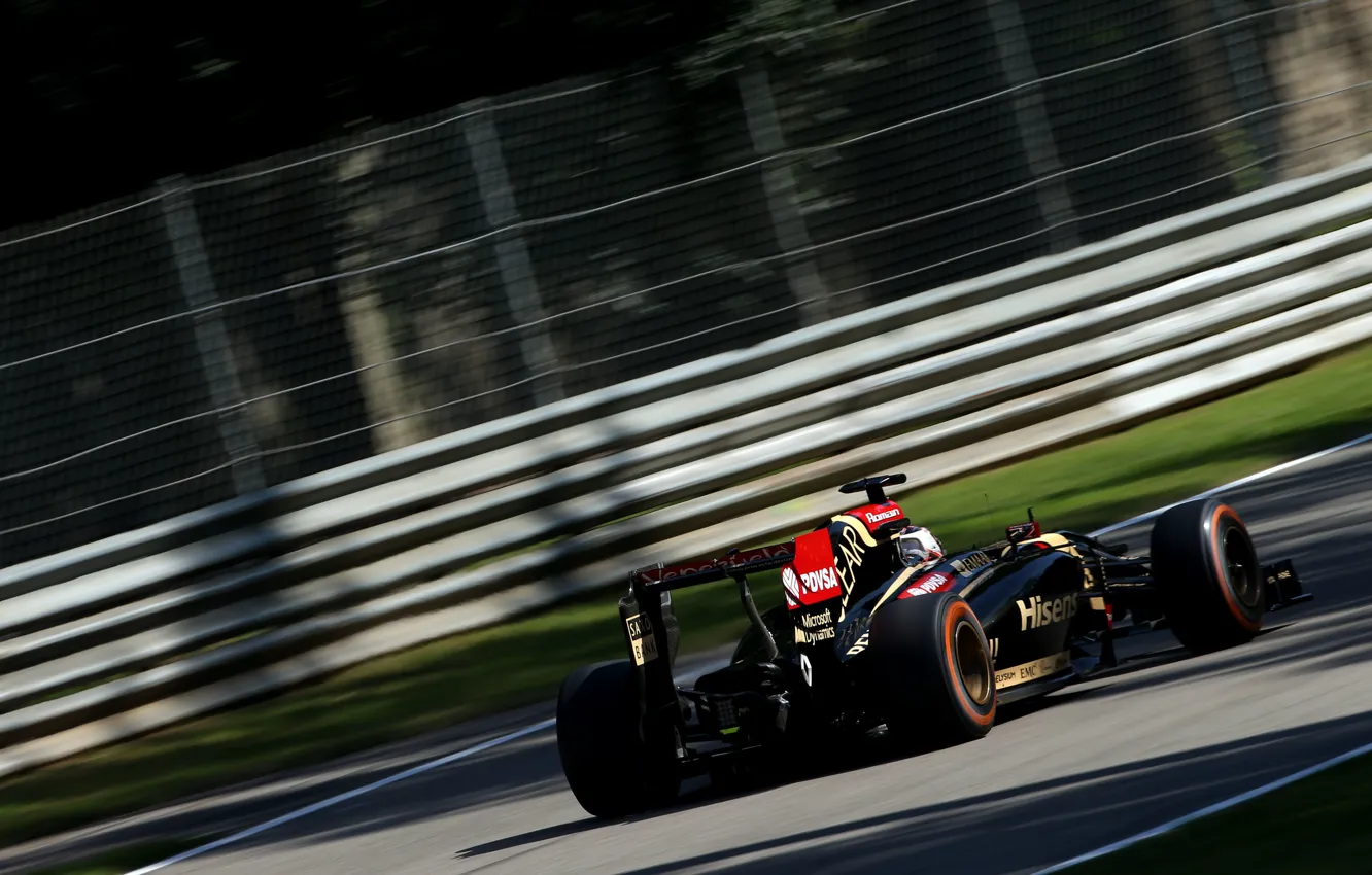 Photo wallpaper Lotus, Formula 1, E22, Romain Grosjean
