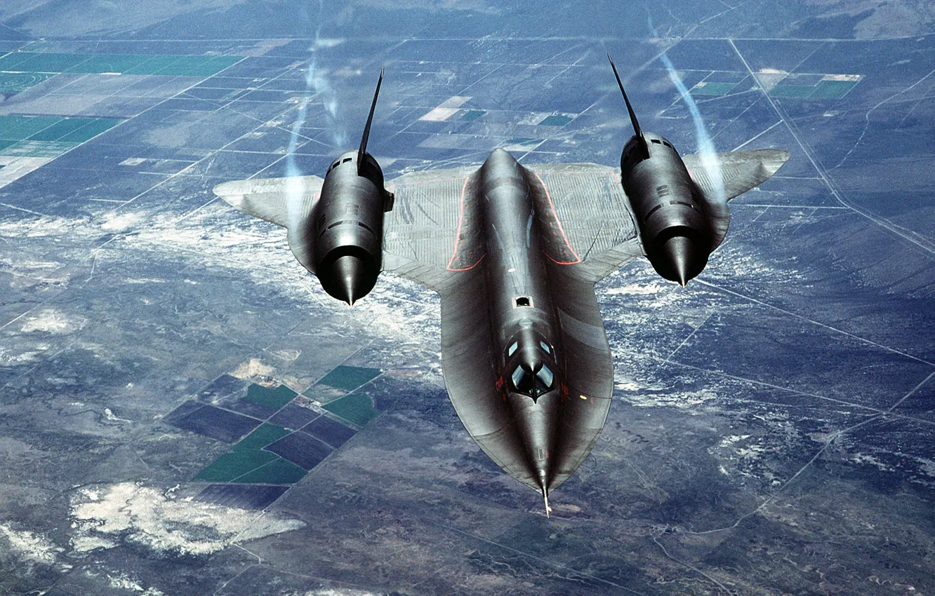 Photo wallpaper Blackbird, Lockheed SR-71, supersonic strategic reconnaissance USAF