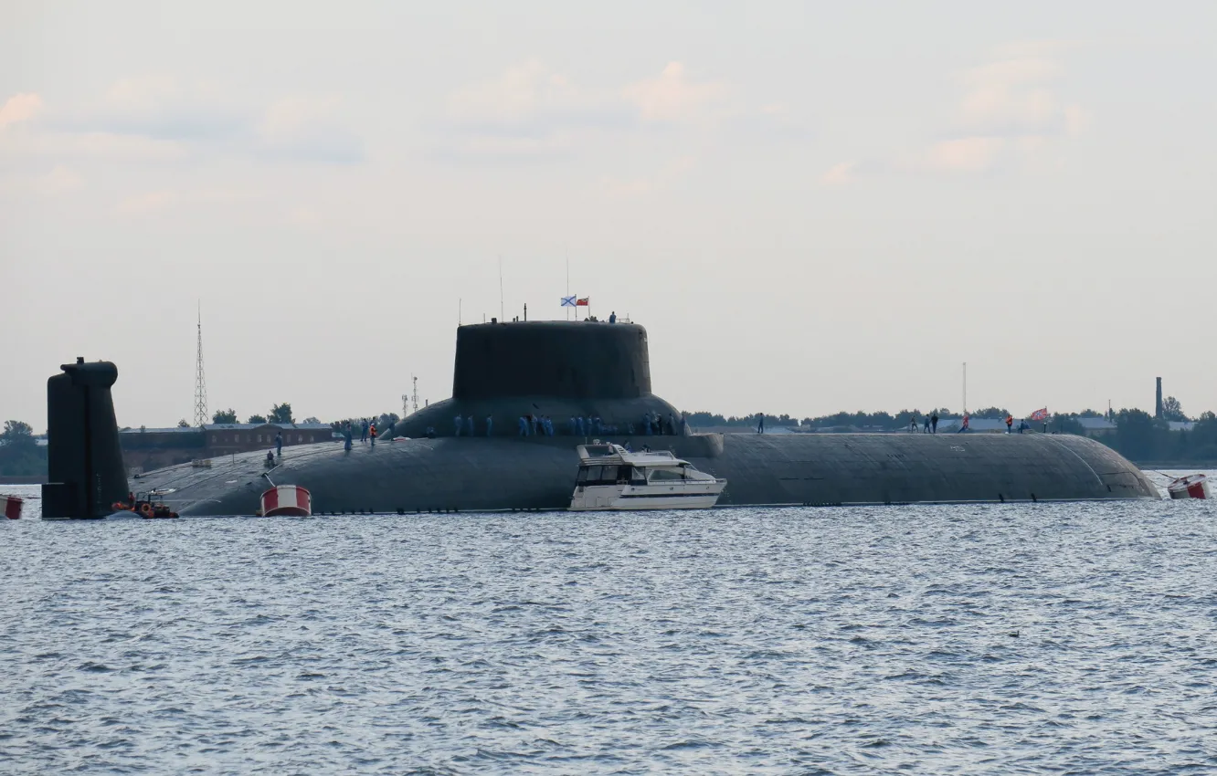 Photo wallpaper shark, the project 941, Dmitry Donskoy, the world's largest submarine