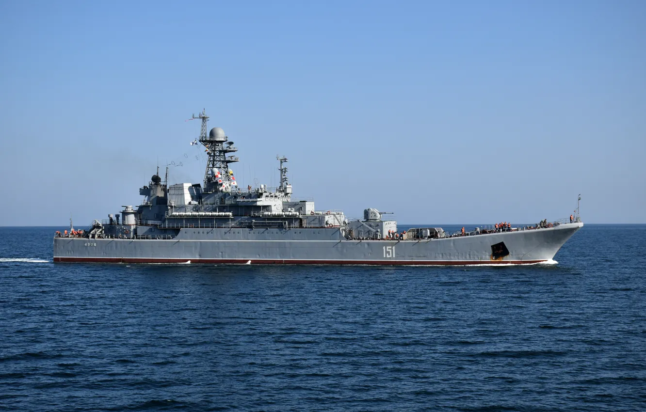 Photo wallpaper ship, The black sea, landing, Azov