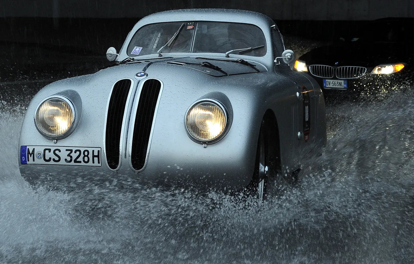 Photo wallpaper water, squirt, silver