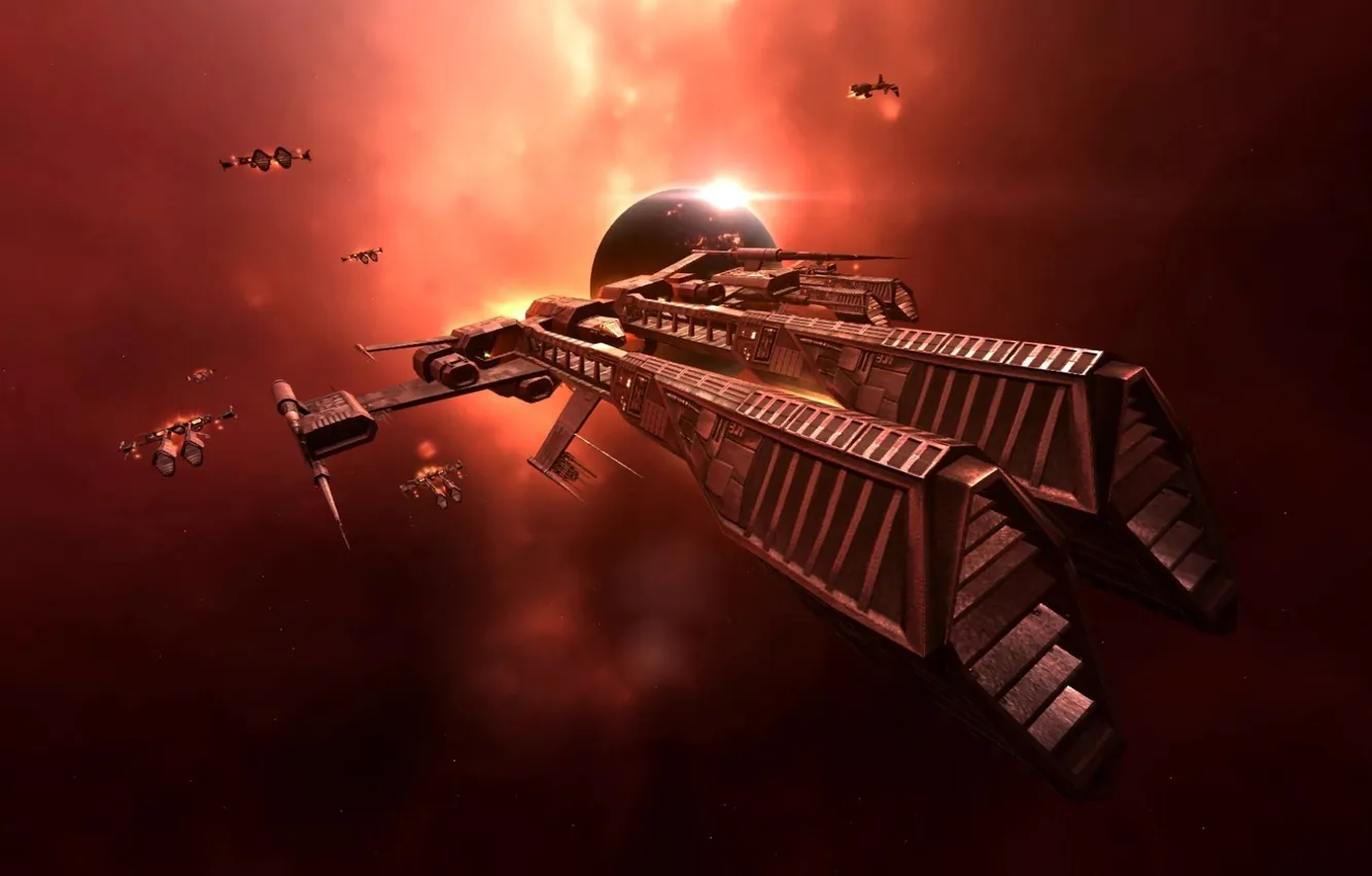 Photo wallpaper space, ship, EVE Online