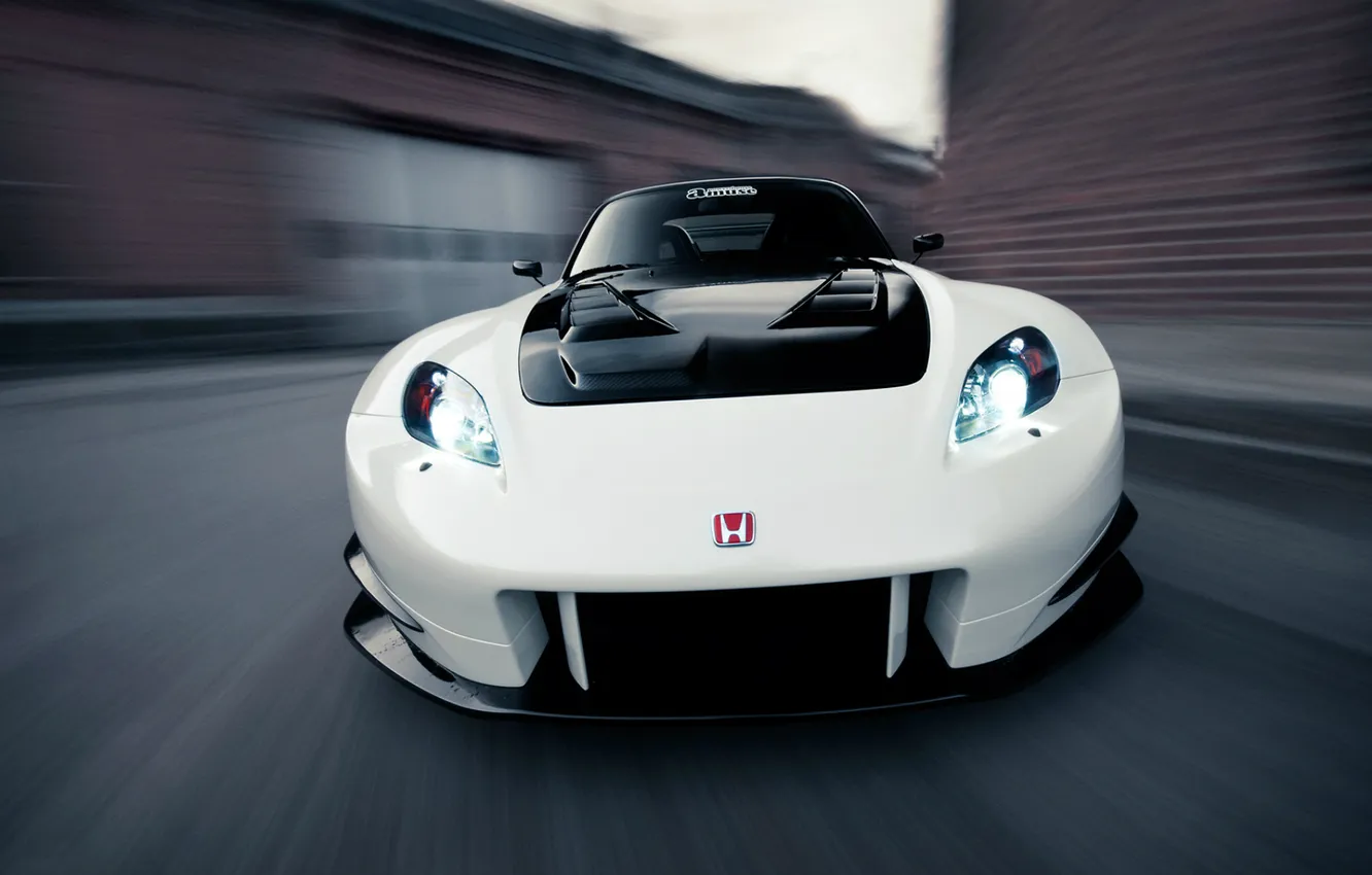 Photo wallpaper tuning, Honda, in motion, Honda, S2000, autowalls