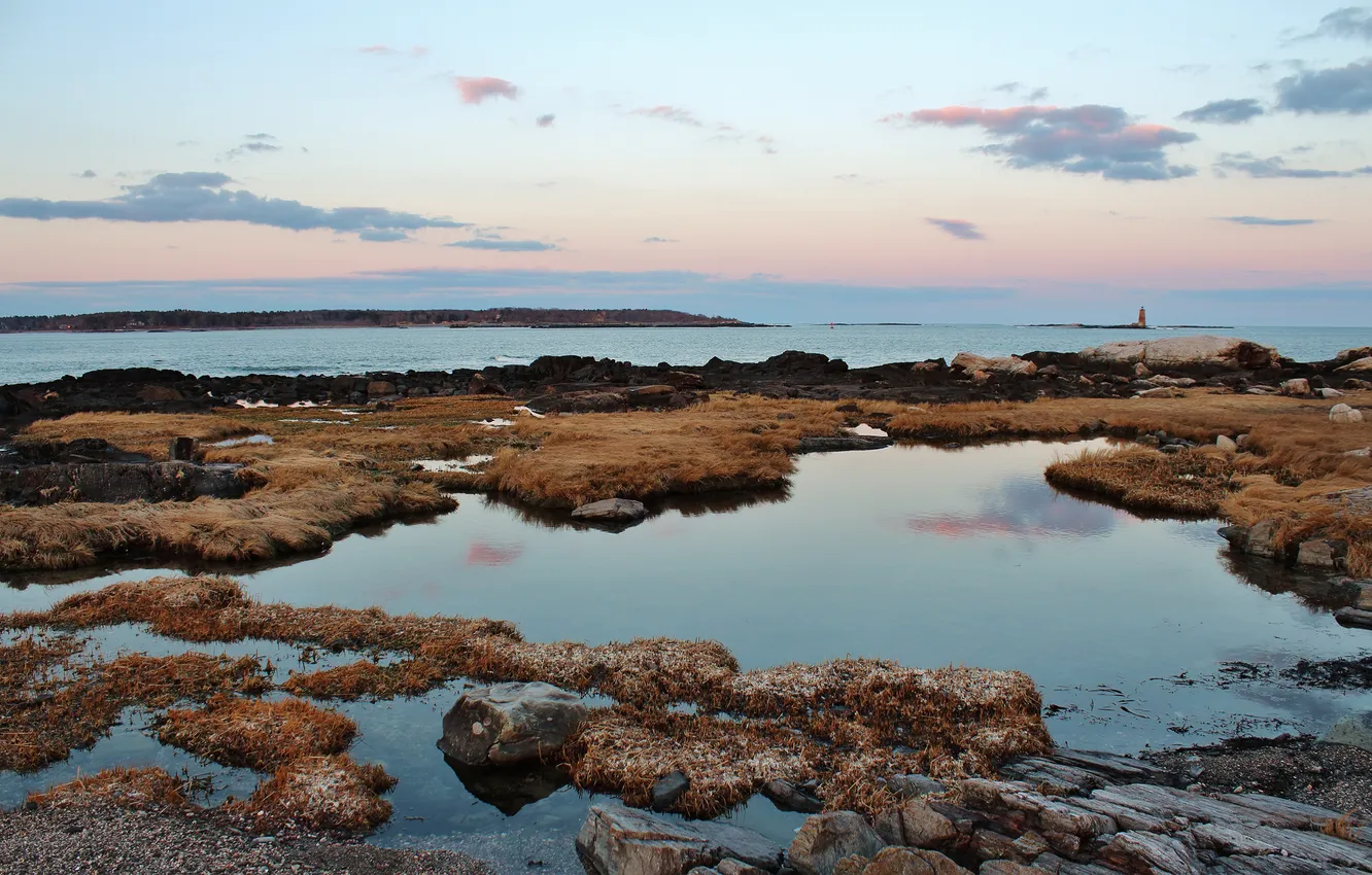 Photo wallpaper USA, USA, Fort Stark National Park in New Castle, State Of New Hampshire, State of …