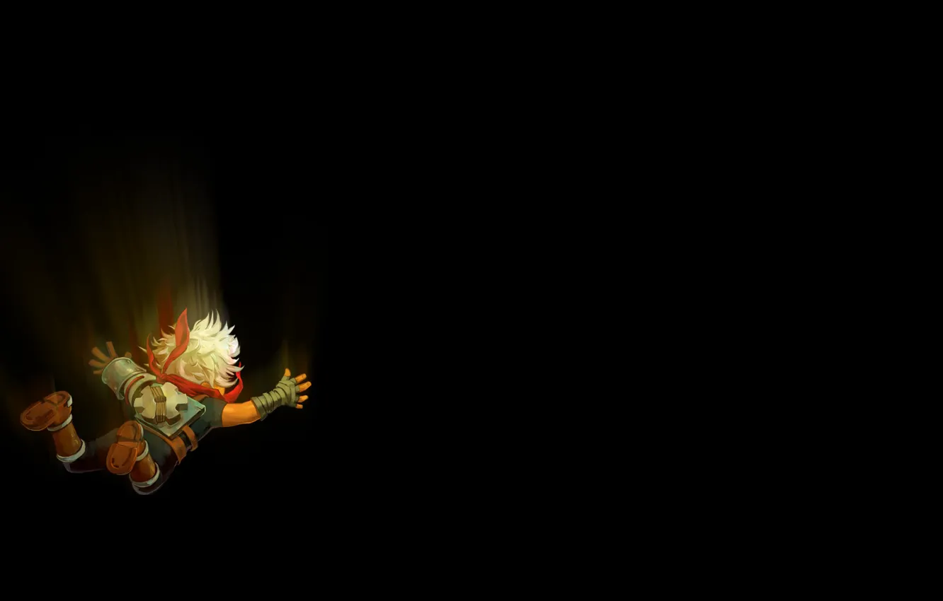 Photo wallpaper flight, minimalism, kid, Bastion, Free