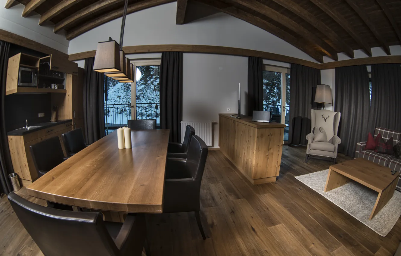 Photo wallpaper design, style, interior, living room, Dining area, Luxury Apartments