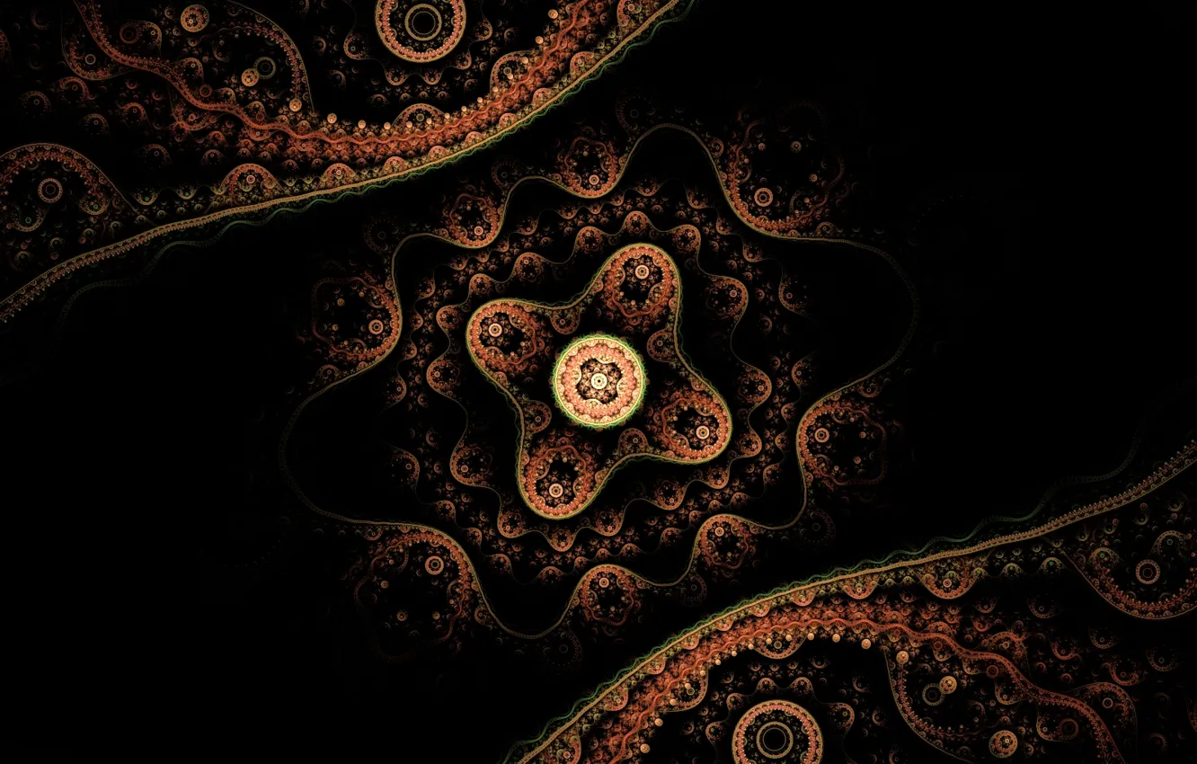 Photo wallpaper Lace, Projection, Abstract, Astral