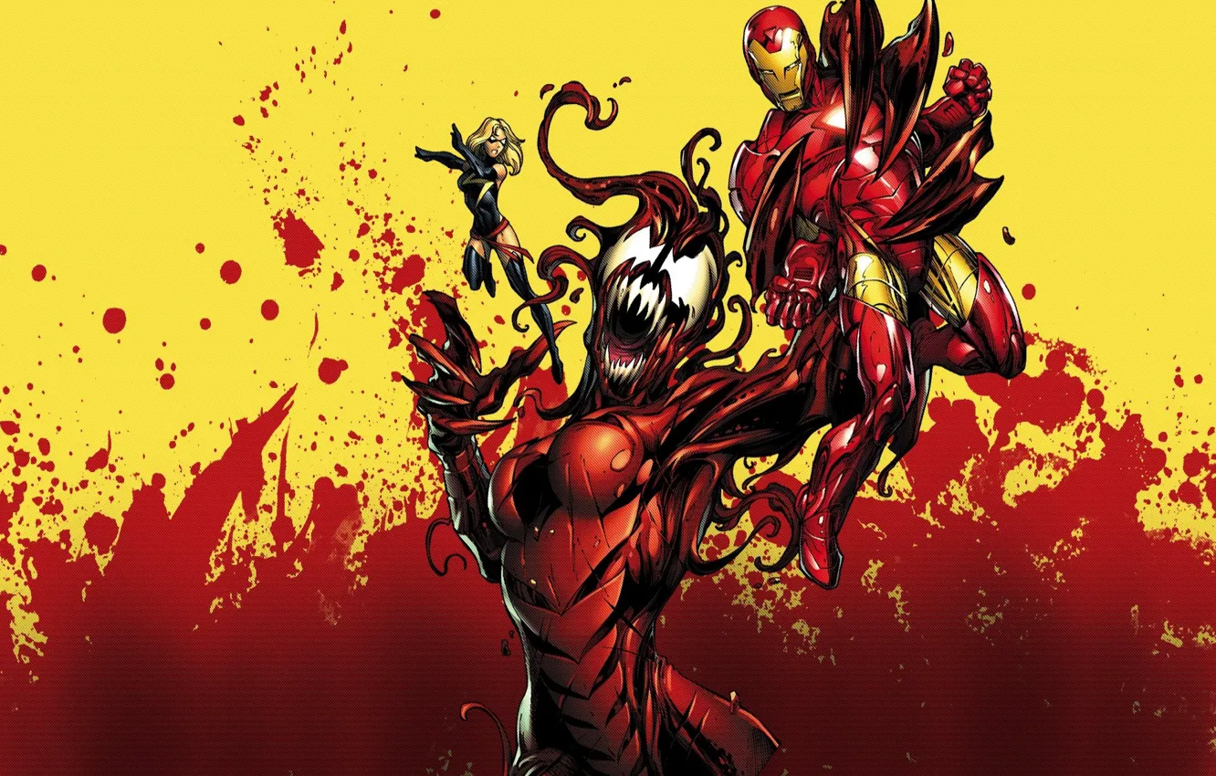 Photo wallpaper superhero, costume, OSA, fight, hero, comic, armor, Comics