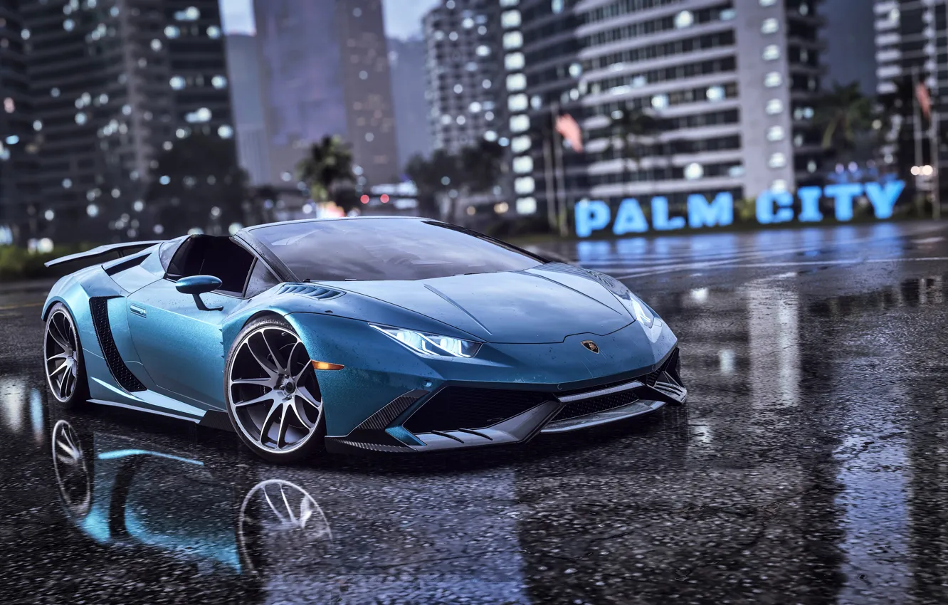 Photo wallpaper Lamborghini, Need for Speed, nfs, Spyder, Electronic Arts, Huracan, 2019, Need for Speed Heat