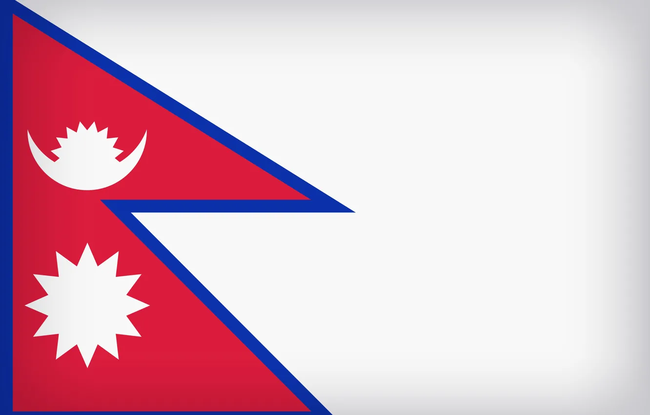 Photo wallpaper Flag, Nepal, National Symbol, Flag Of Nepal, Nepal Large Flag