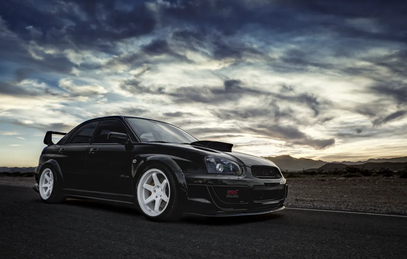 Photo wallpaper tuning, car, subaru impreza, Subaru, wrx sti