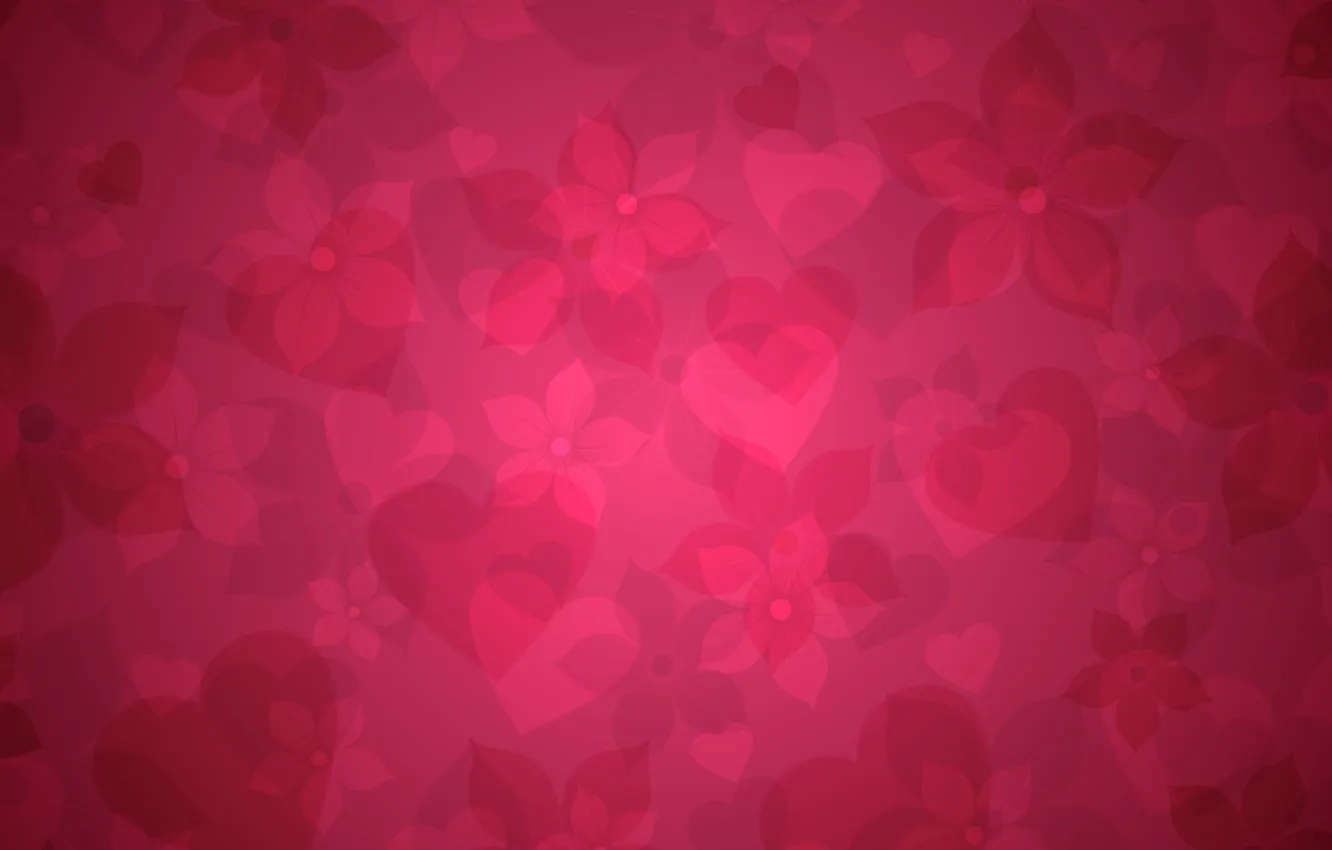 Photo wallpaper pink, Wallpaper, heart, texture, hearts, flowers. background