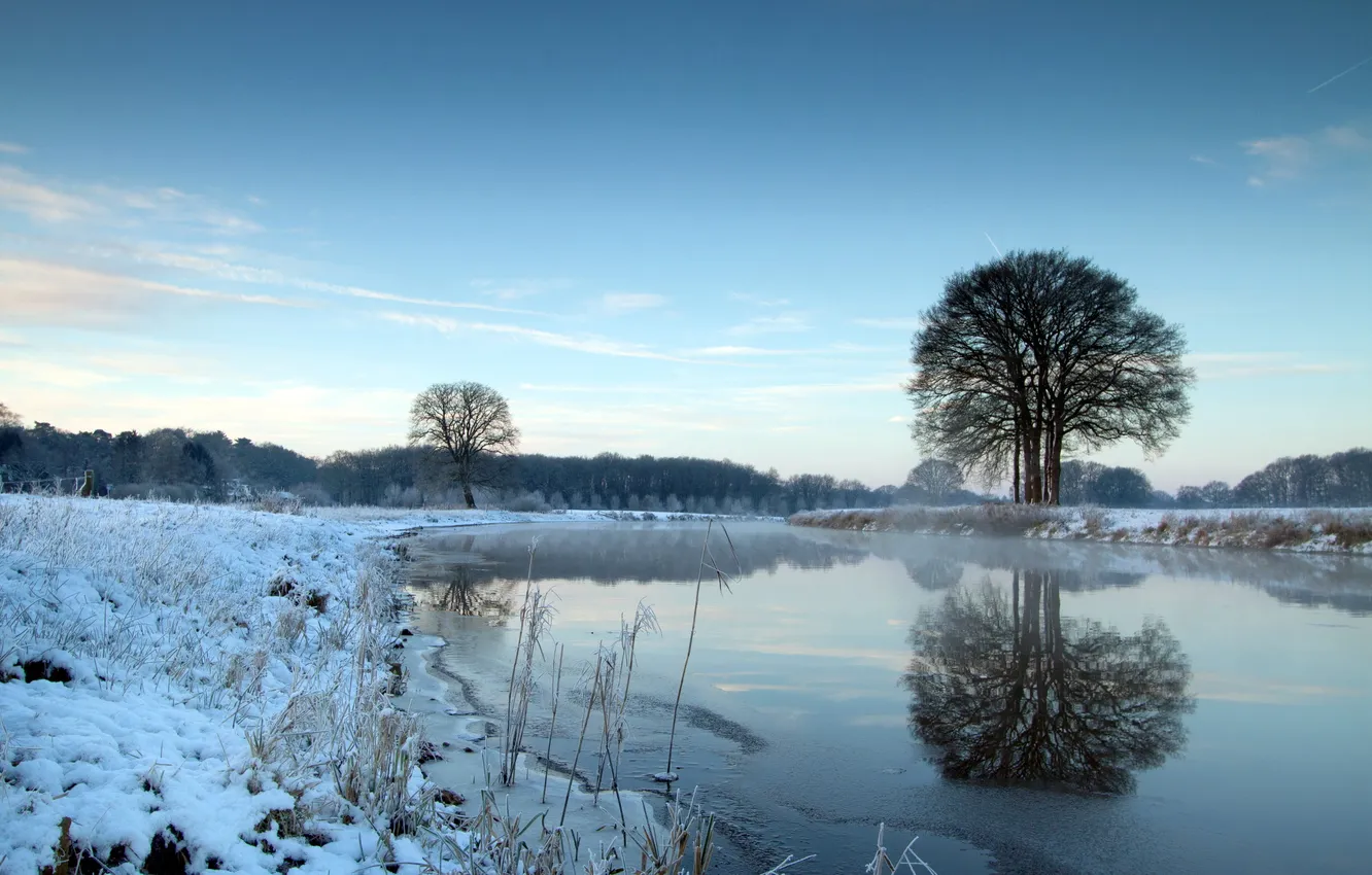 Photo wallpaper landscape, nature, river