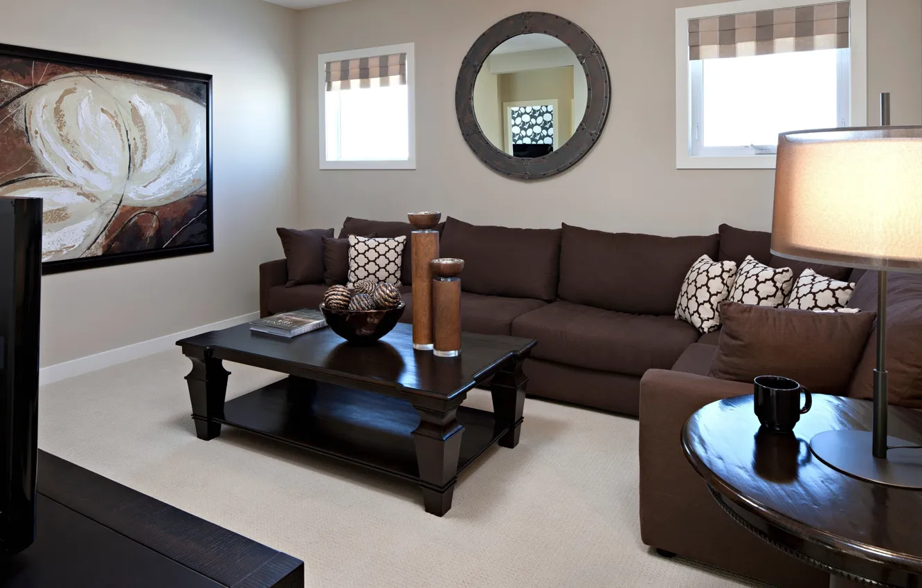 Photo wallpaper design, style, table, room, sofa, furniture, interior, picture