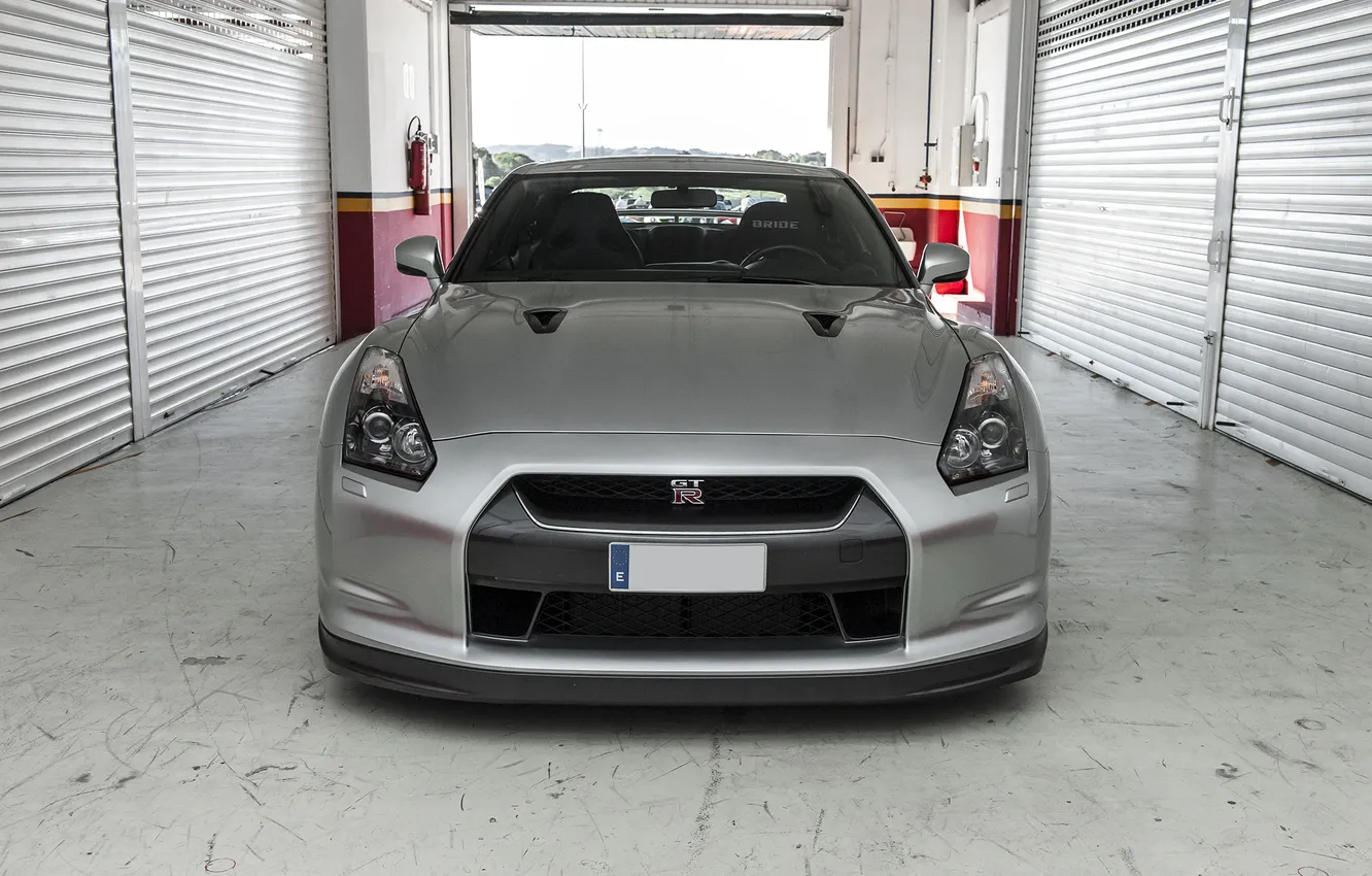 Photo wallpaper grey, before, Nissan, GT-R, Nissan