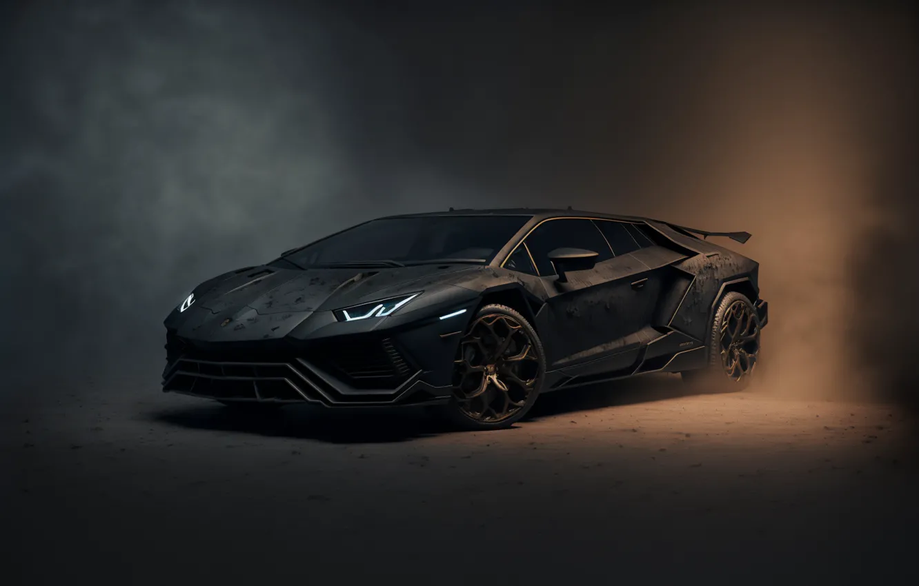 Photo wallpaper futuristic, Lamborghini, art, car, future