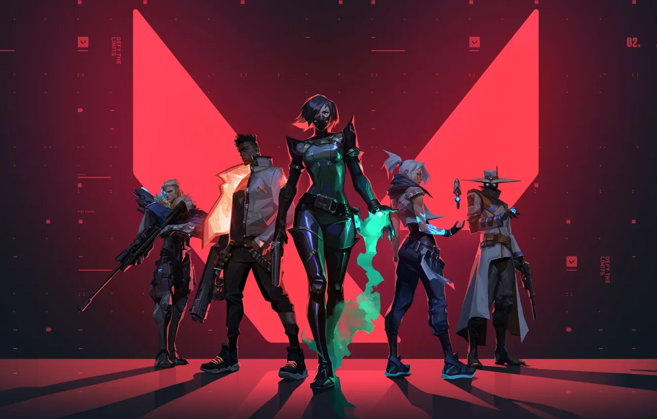 Photo wallpaper Phoenix, computer game, Valorant