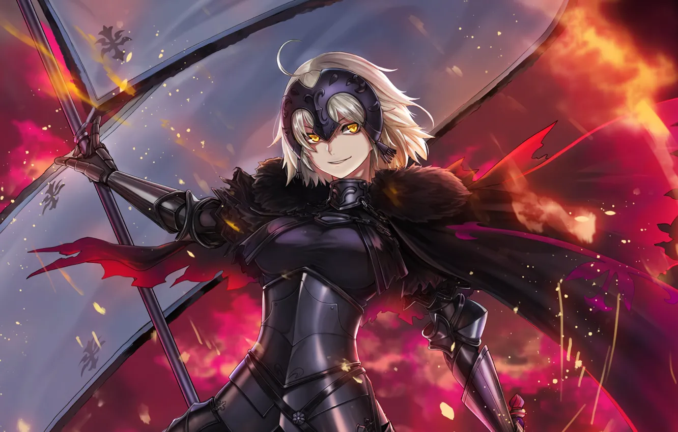 Photo wallpaper girl, flag, Fate / Grand Order, The destiny of a great campaign