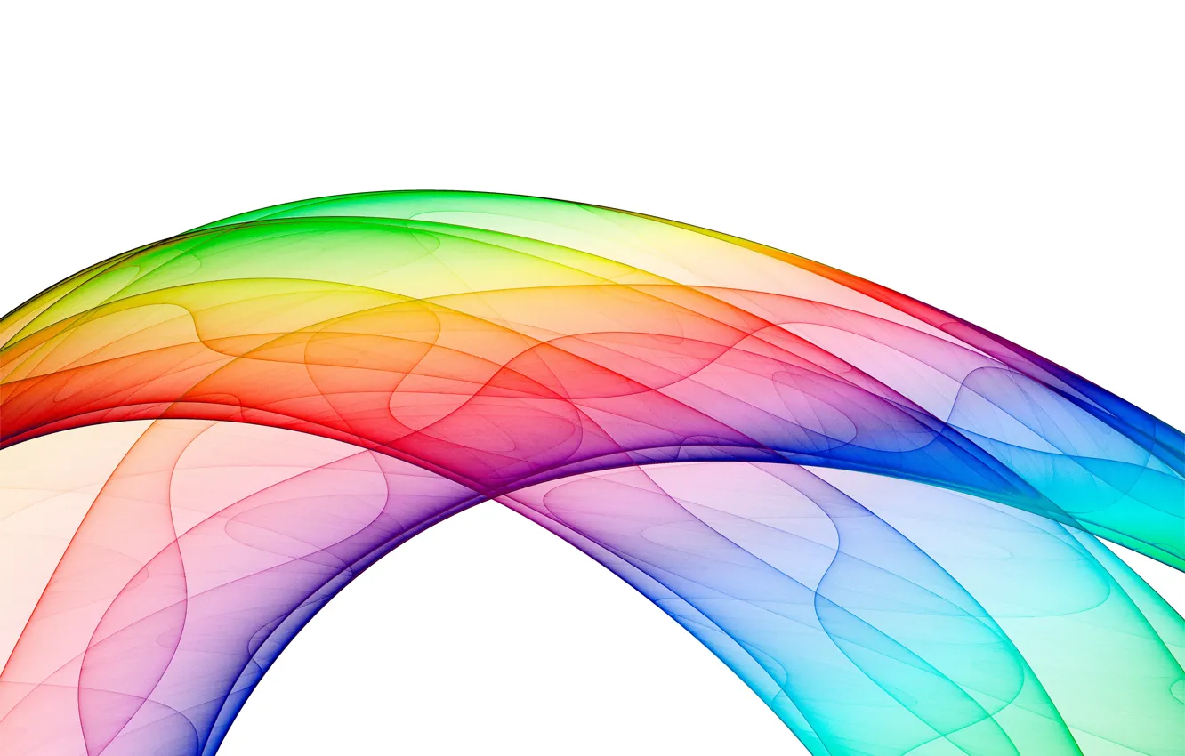 Photo wallpaper wave, line, bending, crossing