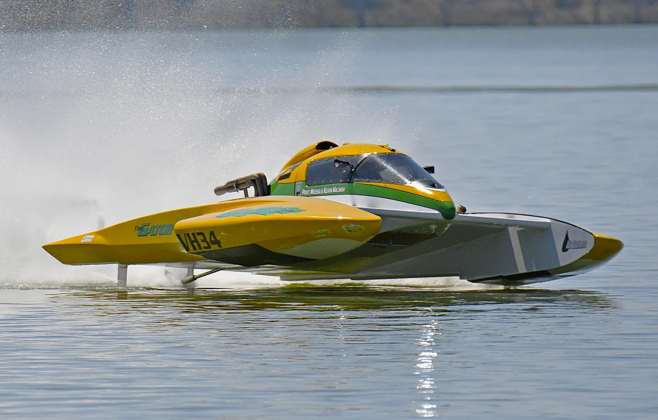 Photo wallpaper race, boat, speed