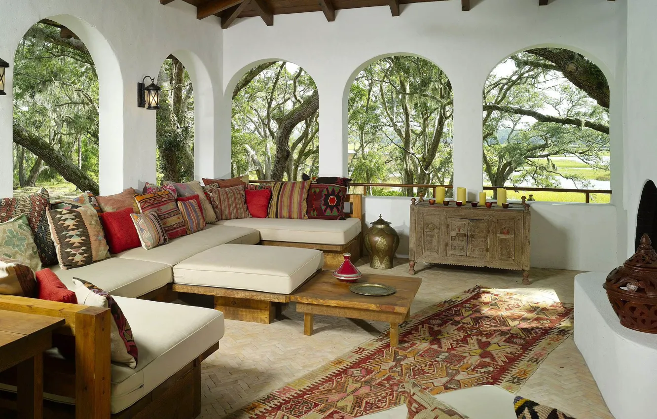 Photo wallpaper country, lounge, morocco