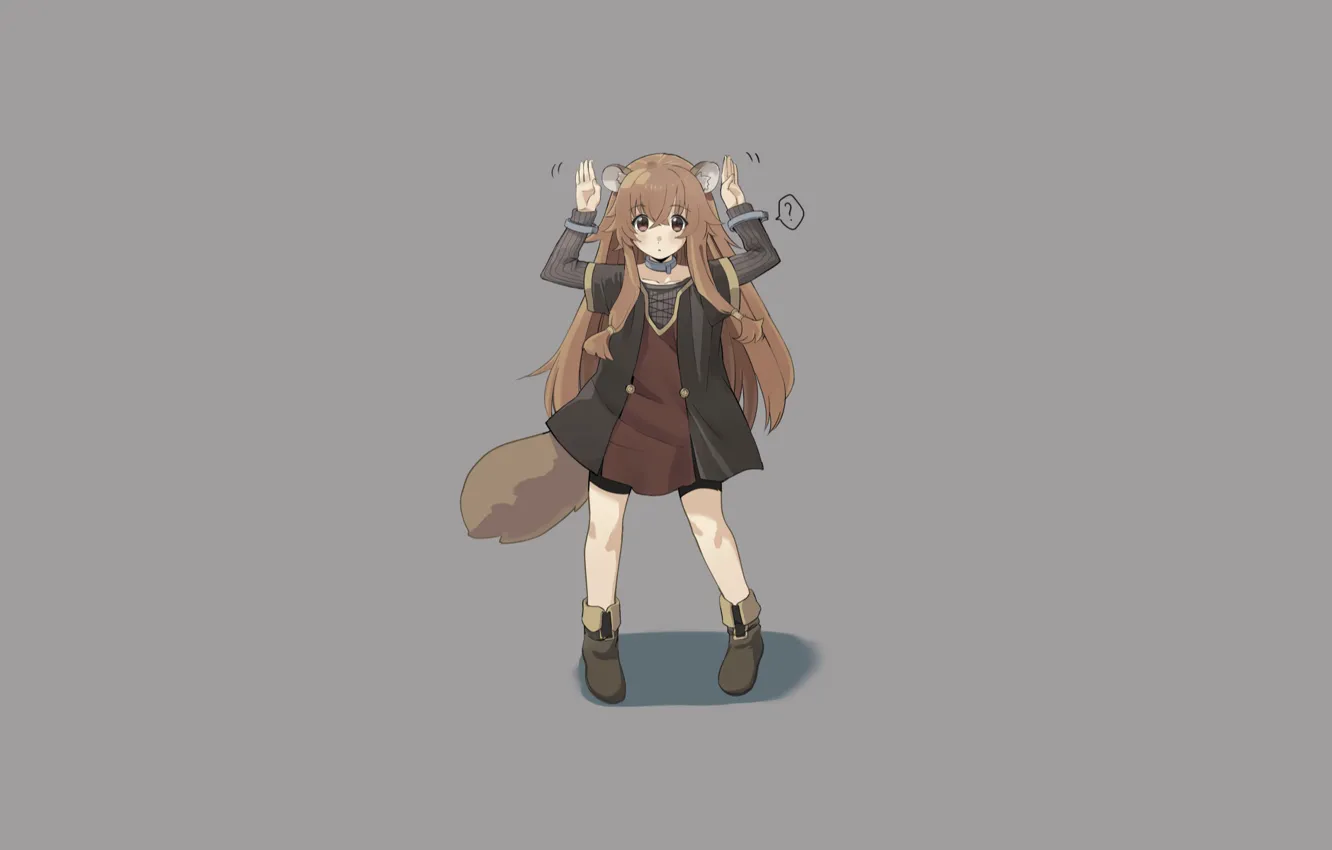 Photo wallpaper girl, background, minimalism, ears, The Rising of the Shield Hero
