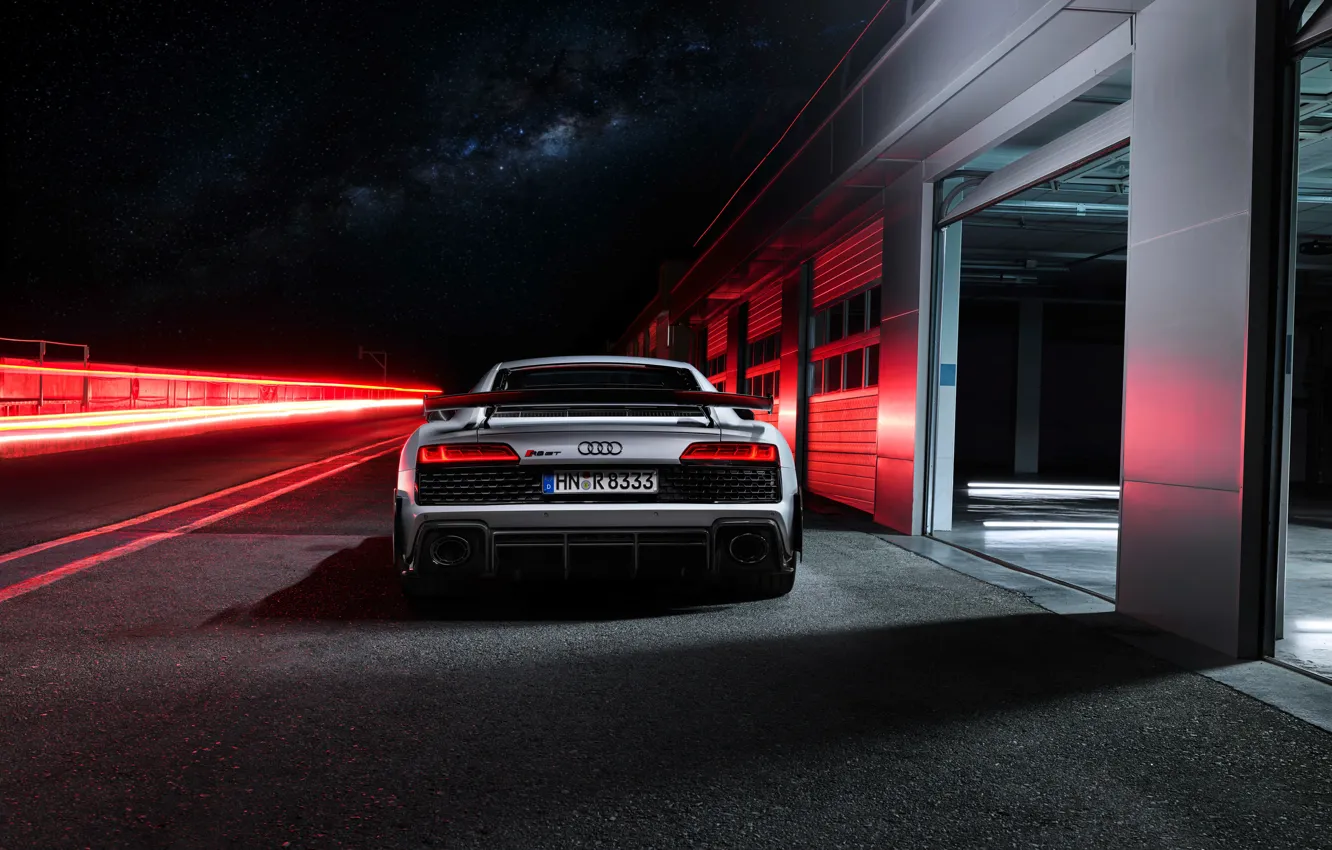 Photo wallpaper Audi, rear view, R8, Audi R8 Coupe V10 GT RWD