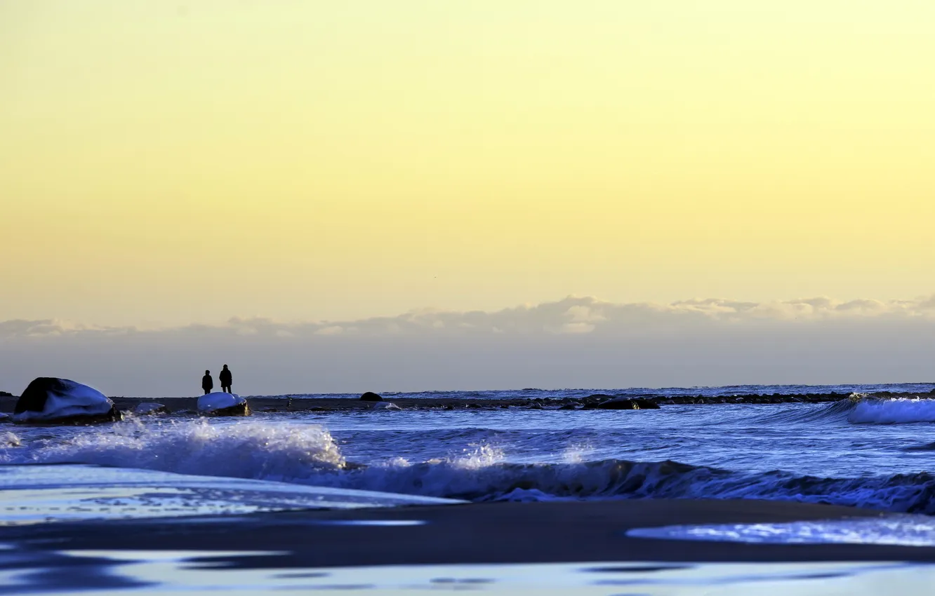 Photo wallpaper sea, the sky, landscape