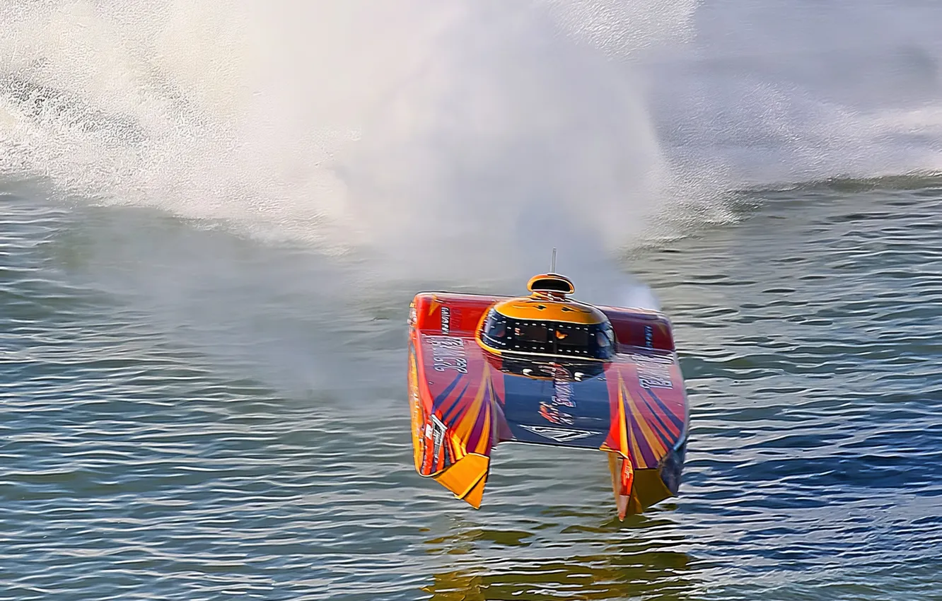 Photo wallpaper race, boat, speed