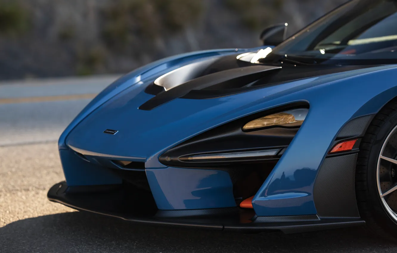 Photo wallpaper McLaren, close-up, Front, Senna, McLaren Senna
