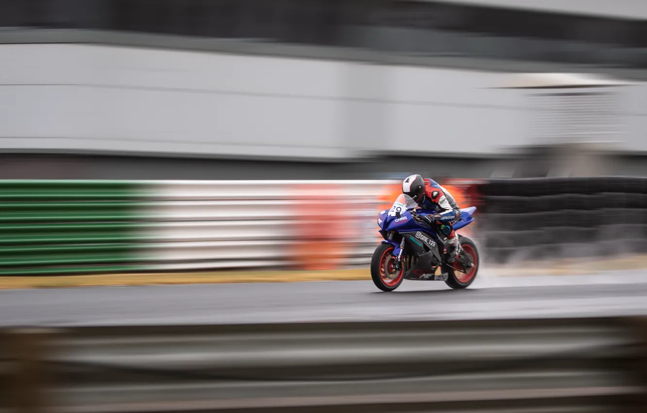 Photo wallpaper race, sport, motorcycle