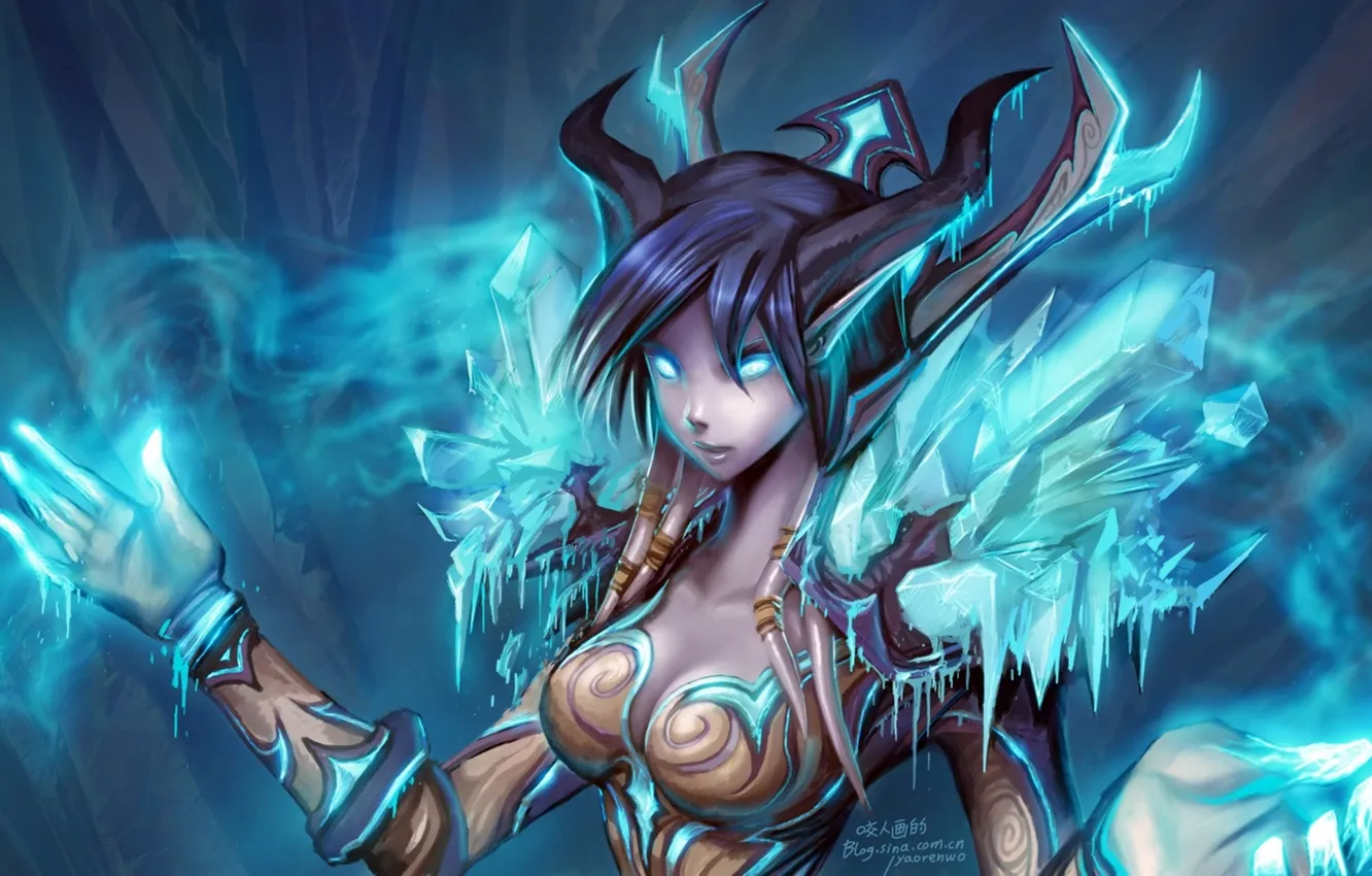 Photo wallpaper World of Warcraft, wow, drenaka, mage, Draenei