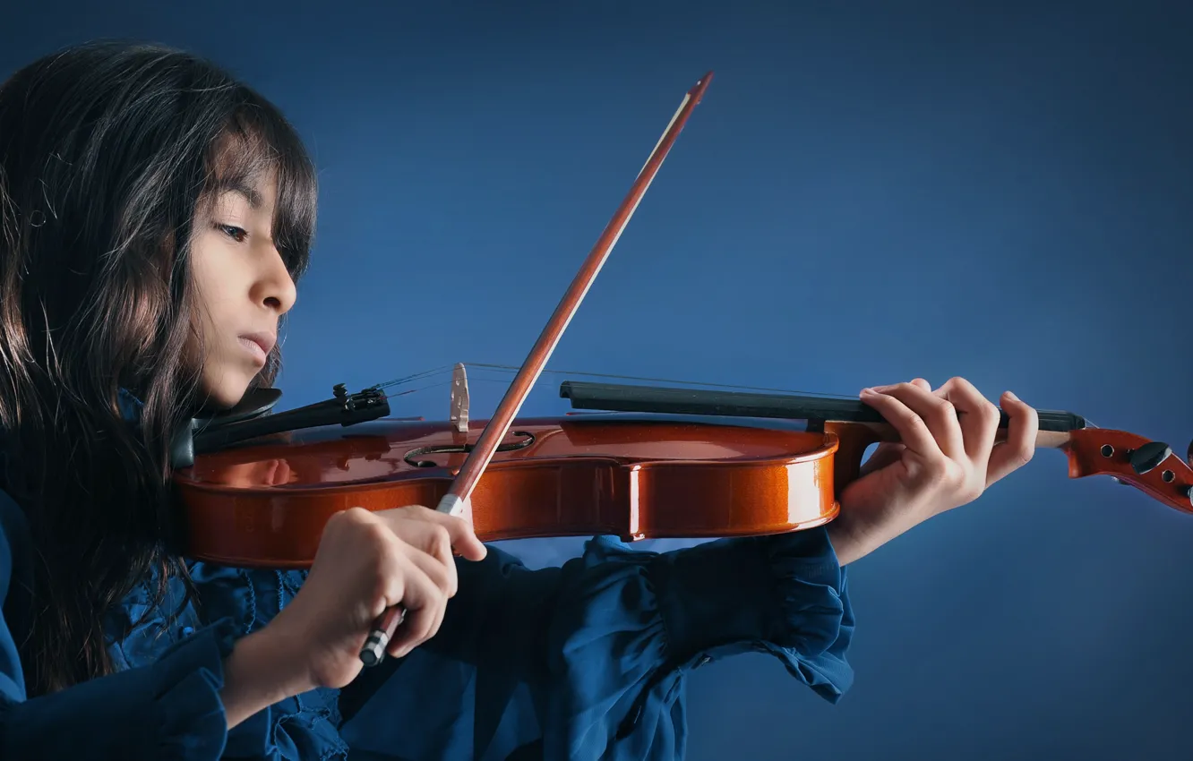 Photo wallpaper music, violin, girl