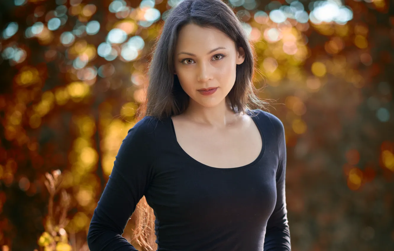 Photo wallpaper girl, face, cutie, Martin Fuhrmann