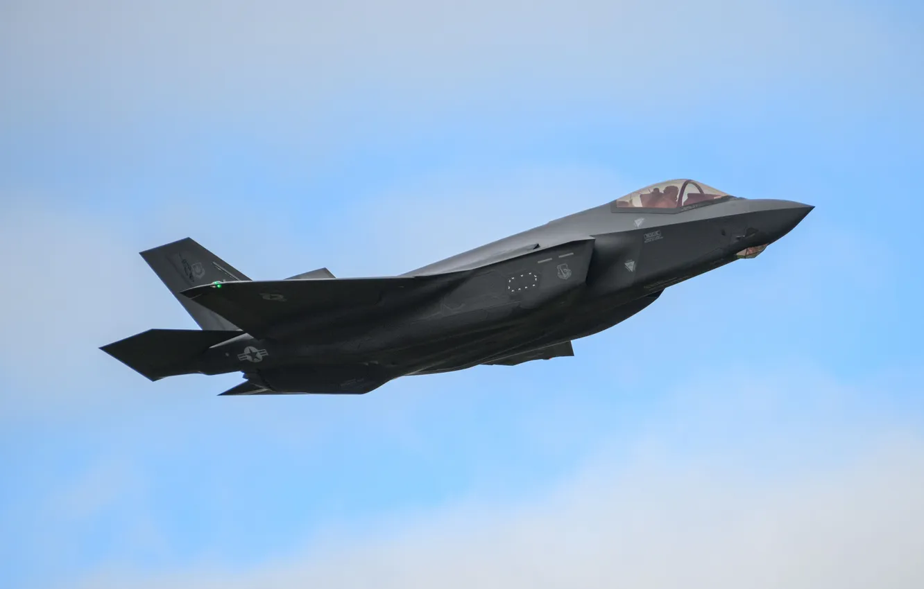 Photo wallpaper aircraft, military, aviation, F-35A