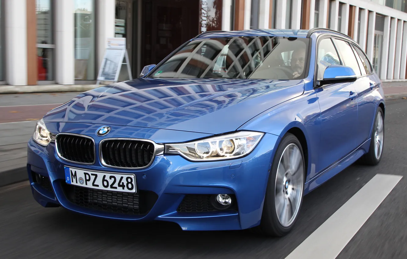 Photo wallpaper machine, auto, Wallpaper, BMW, the front, Touring, Sports Package, 330d