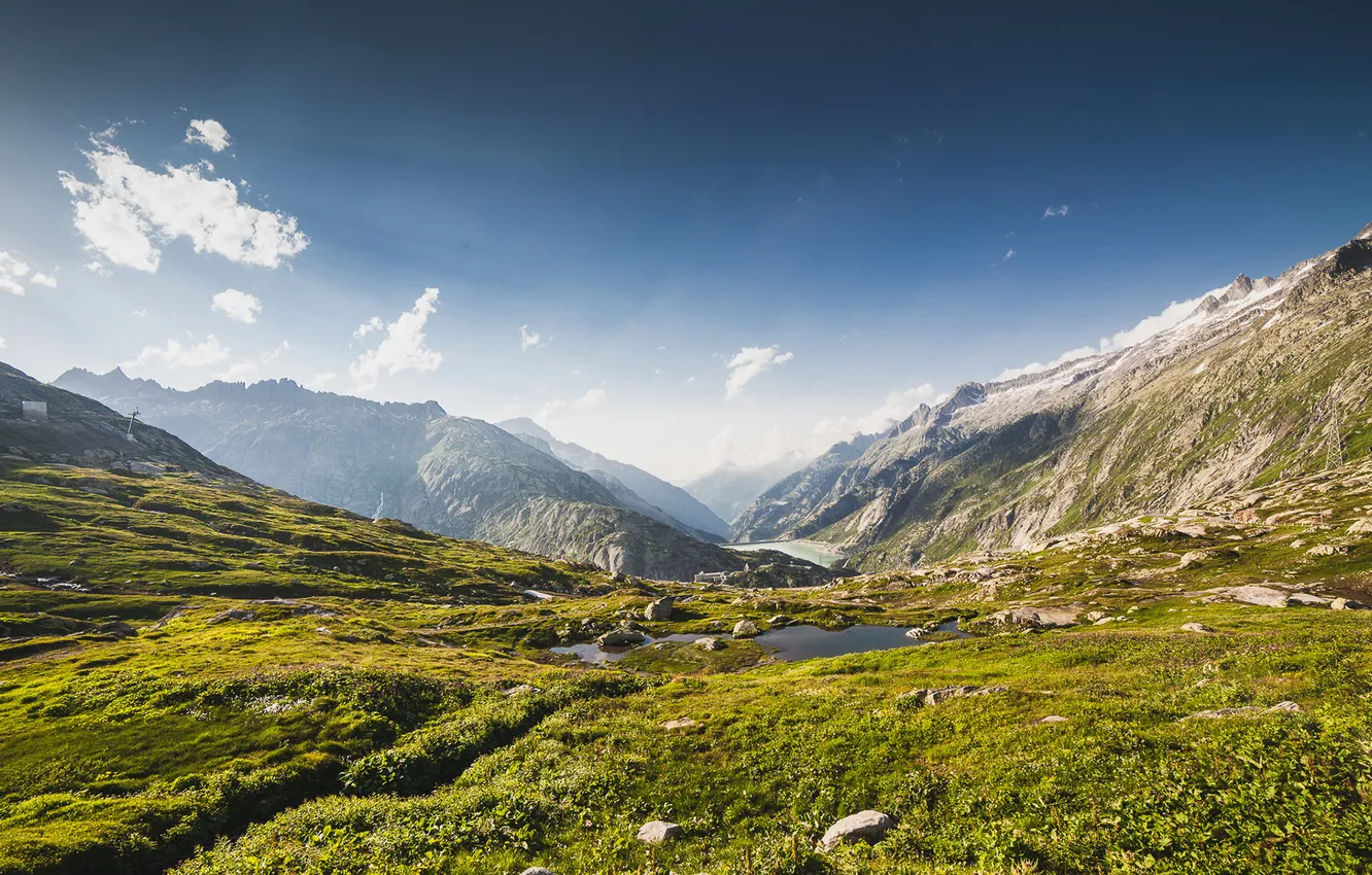 Photo wallpaper sky, Switzerland, mountain, Alps, grimselpass